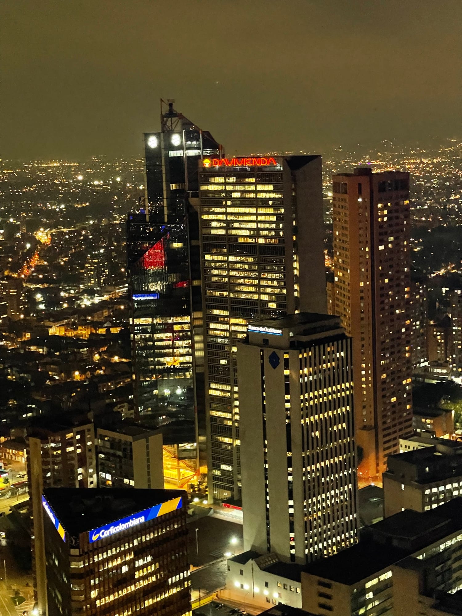 Bogotá at night