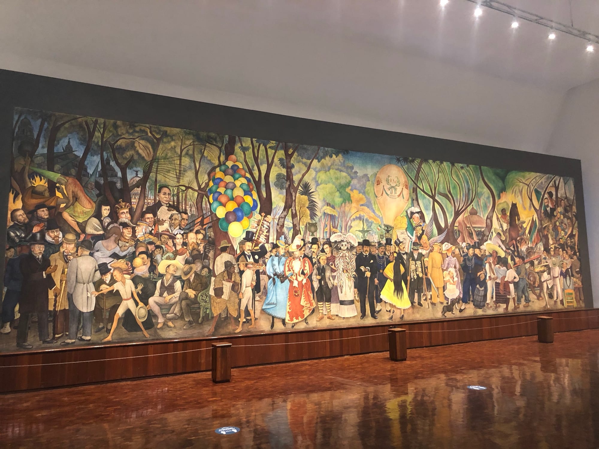 A Diego Rivera mural near Alameda Central